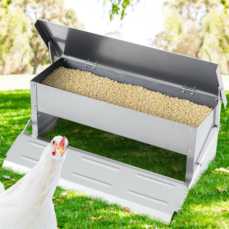 Giantz Auto Chicken Feeder Automatic Chook Poultry Treadle Self Opening Coop - Sale Now