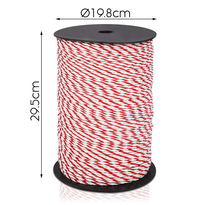 Giantz 500m Stainless Steel Polywire Poly Tape Electric Fence - Sale Now