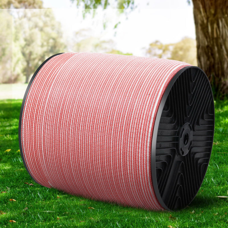 Giantz 2000M Electric Fence Wire Tape Poly Stainless Steel Temporary Fencing Kit - Sale Now
