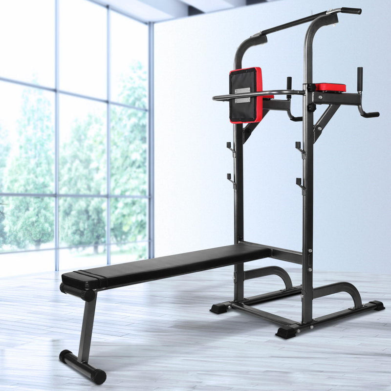 Everfit Power Tower 9-IN-1 Multi-Function Station Fitness Gym Equipment - Sale Now