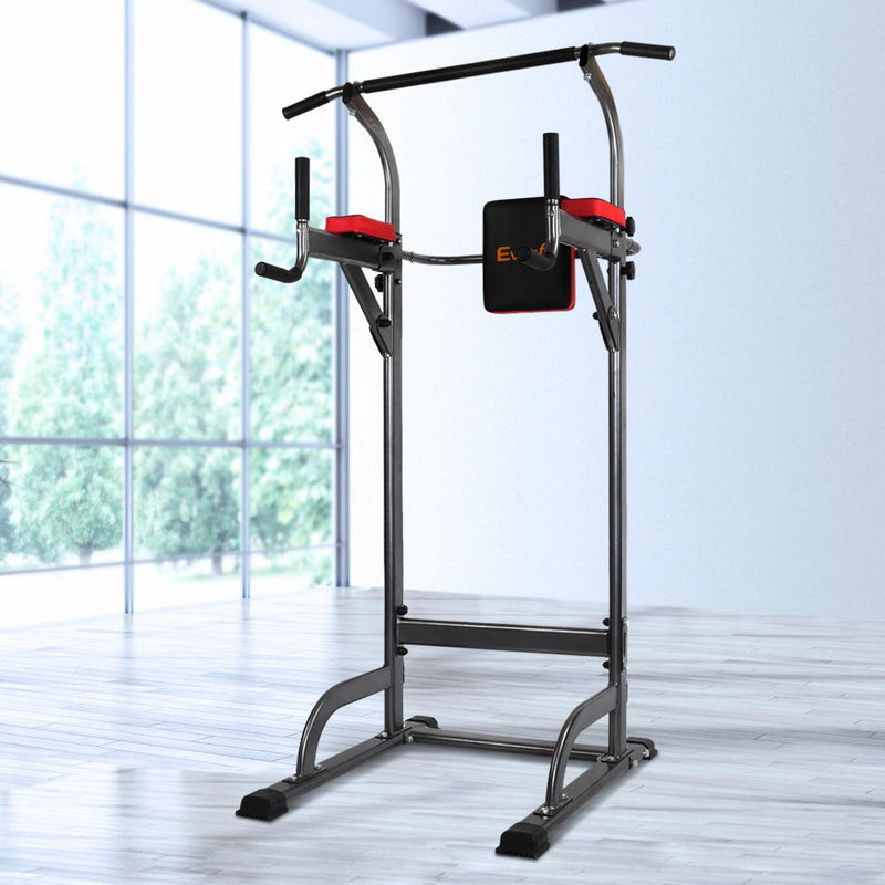 Everfit Power Tower 4-IN-1 Multi-Function Station Fitness Gym Equipment - Sale Now