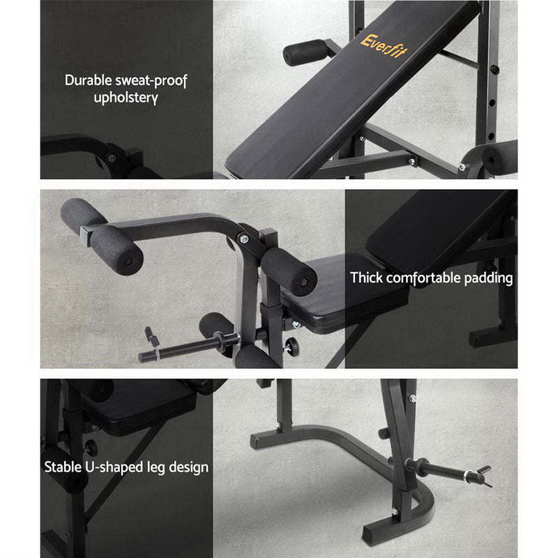 Everfit 7-In-1 Weight Bench Multi-Function  Power Station Fitness Gym Equipment - Sale Now