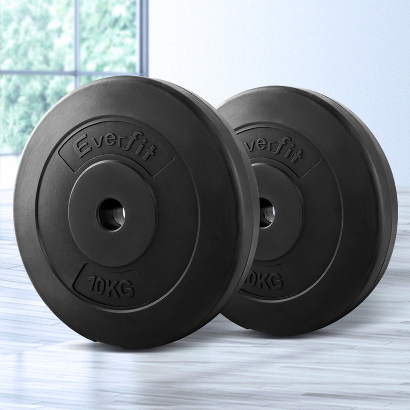 Everfit Home Gym Weight Plate 2 x 10KG - Sale Now