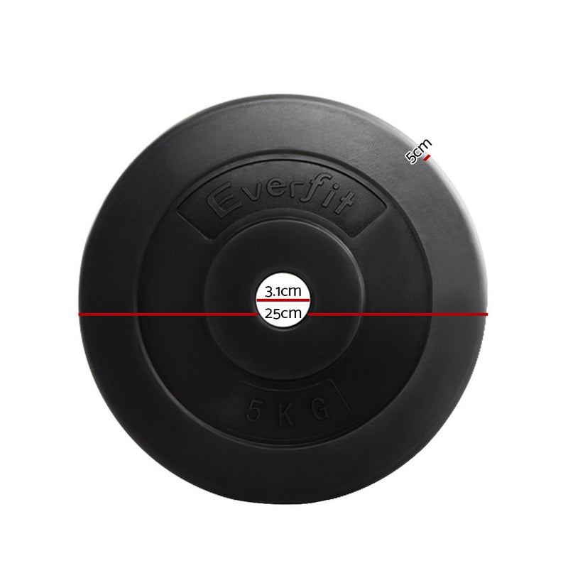 Everfit Home Gym Weight Plate 2 x 5KG - Sale Now