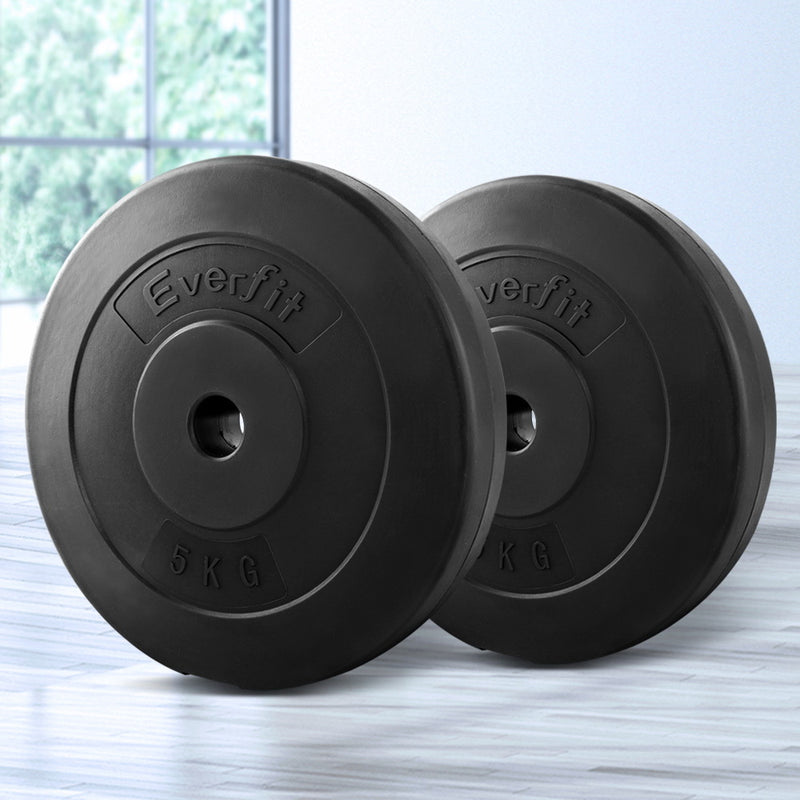 Everfit Home Gym Weight Plate 2 x 5KG - Sale Now