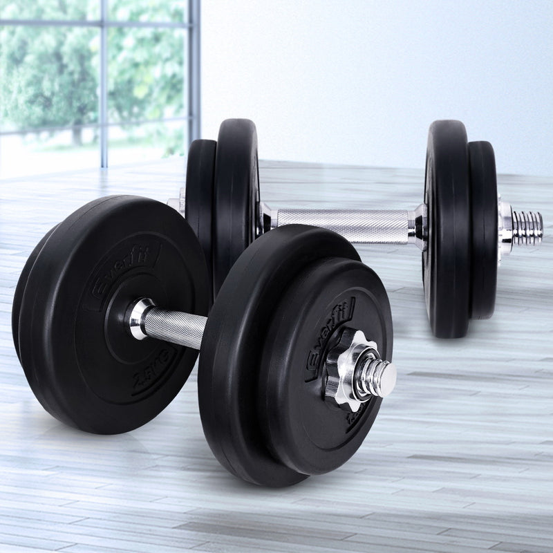 Everfit Fitness Gym Exercise Dumbbell Set 20kg - Sale Now