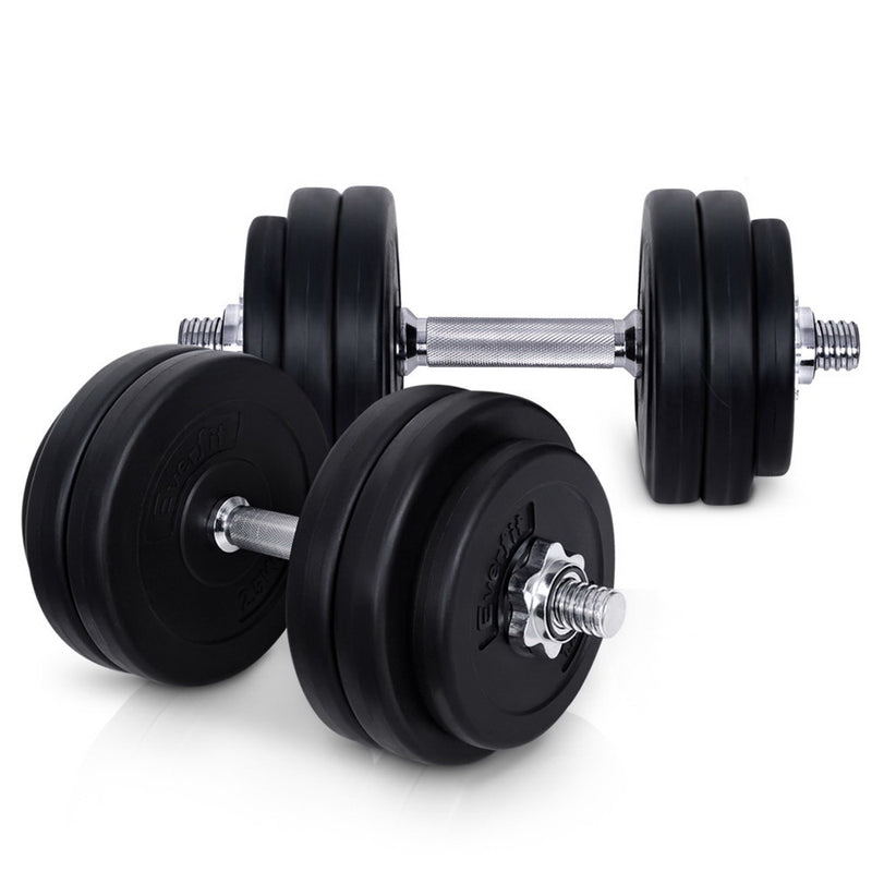 Everfit Fitness Gym Exercise Dumbbell Set 30kg - Sale Now