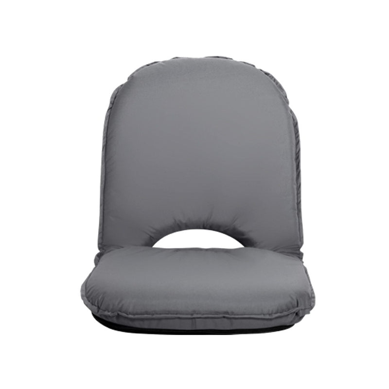 Artiss Floor Lounge Sofa Camping Portable Recliner Beach Chair Folding Outdoor Grey - Sale Now