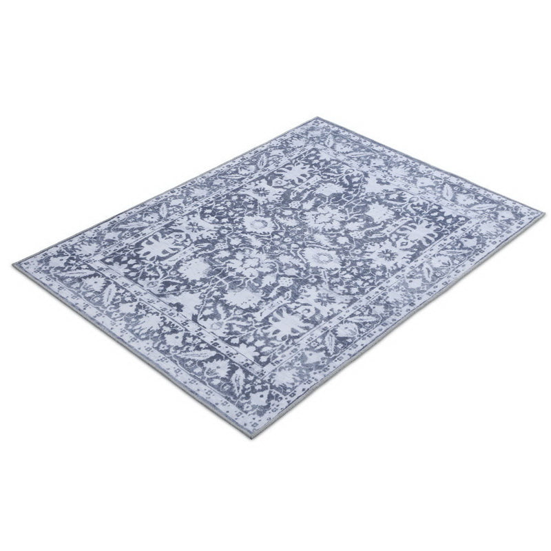Artiss Floor Rugs Large 120x170 Area Rug Vintage Carpet Mat Soft Blue Bedroom - Sale Now