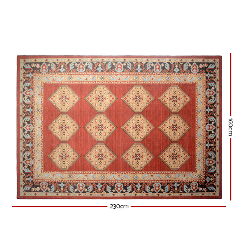 Artiss Floor Rugs Carpet 160 x 230 Living Room Mat Rugs Bedroom Large Soft Red - Sale Now
