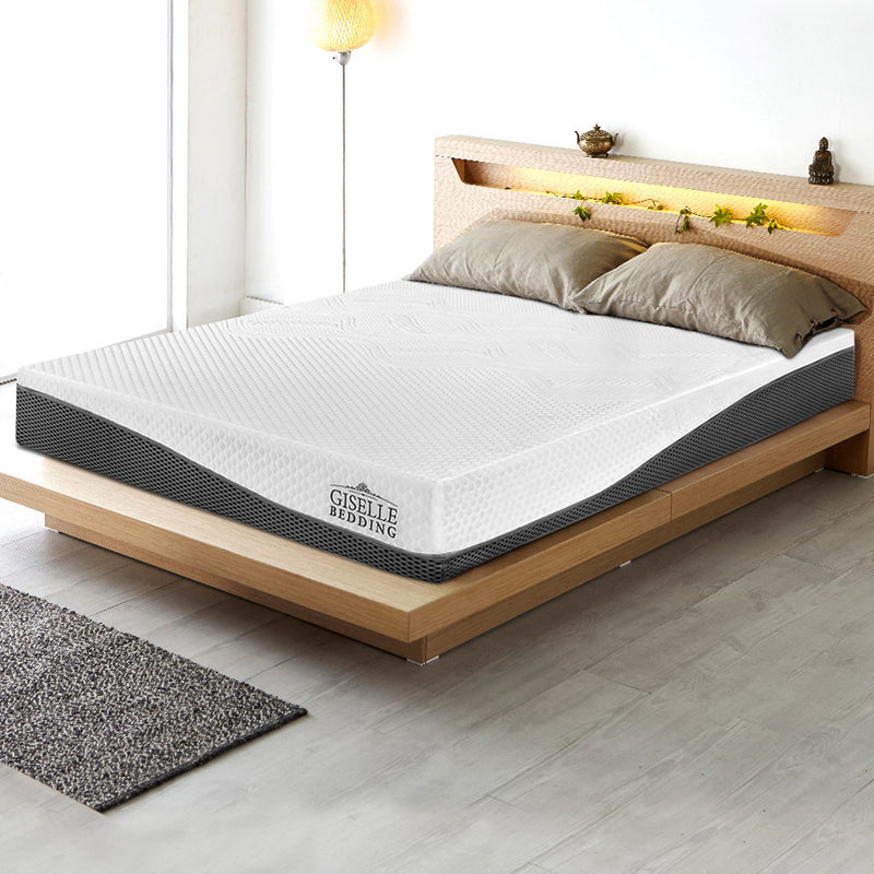Giselle Bedding Queen Size Memory Foam Mattress Cool Gel without Spring - Sale Now