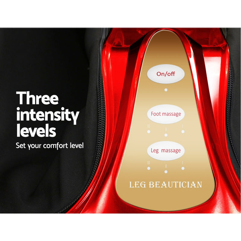 Livemor Foot Massager Shiatsu Ankle Calf Leg Massagers Circulation Enhancer Red - Sale Now