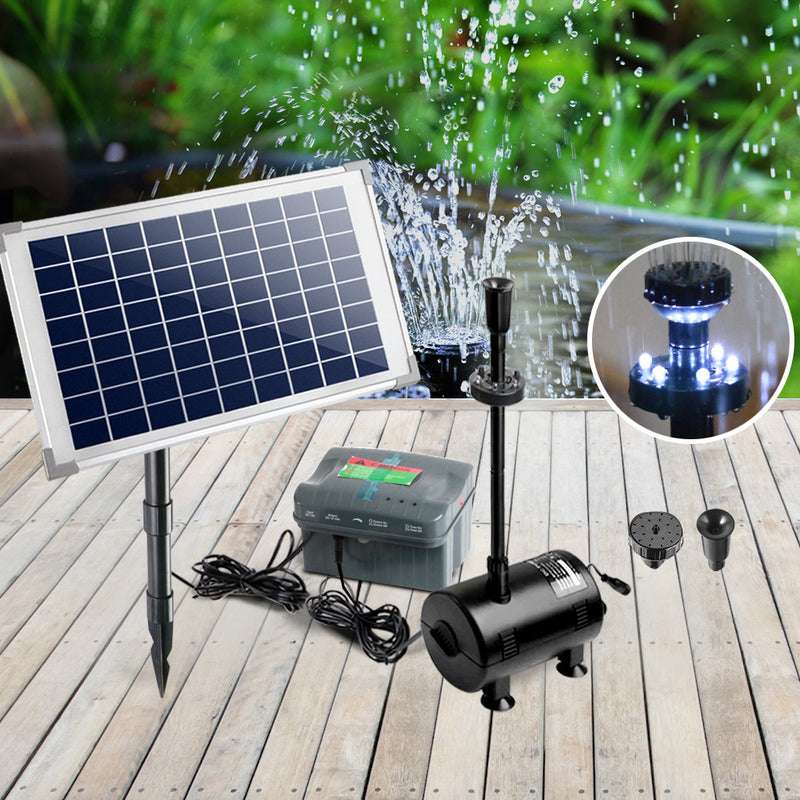 Gardeon 800L/H Submersible Fountain Pump with Solar Panel - Sale Now