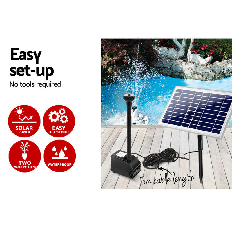 Gardeon Solar Powered Water Pond Pump 60W - Sale Now