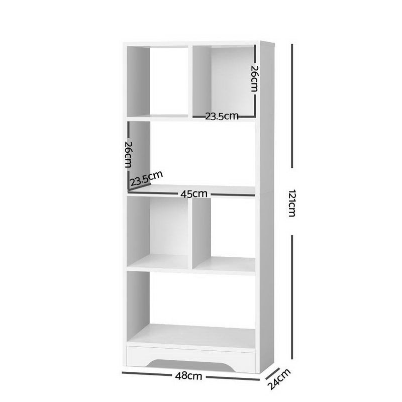 Artiss Display Shelf Bookcase Storage Cabinet Bookshelf Bookcase Home Office White - Sale Now