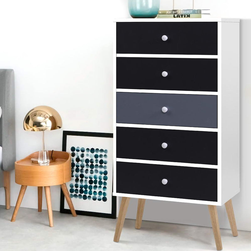 Artiss Chest of Drawers Dresser Table Tallboy Storage Cabinet Furniture Bedroom - Sale Now