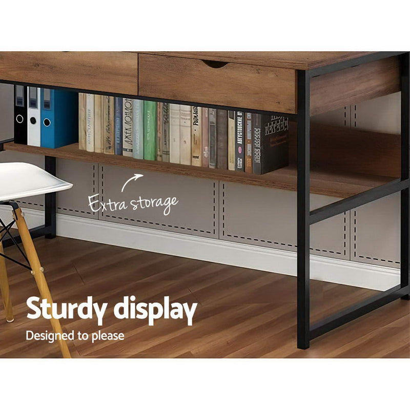 Artiss Office Computer Desk Study Table Workstation Student Bookshelf Storage Drawers - Sale Now