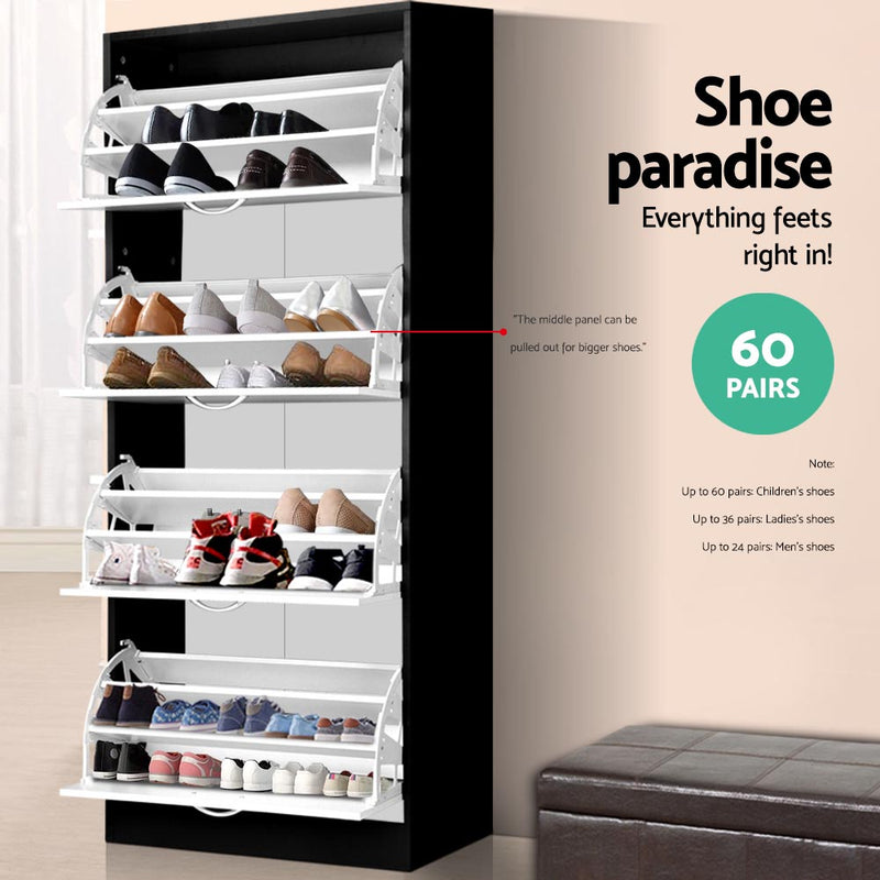 Artiss Wooden Shoe Cabinet - Sale Now