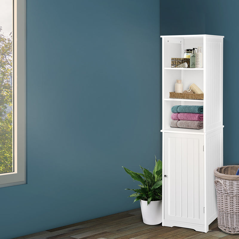 Artiss Bathroom Tallboy Furniture Toilet Storage Cabinet Laundry Cupboard Tall - Sale Now