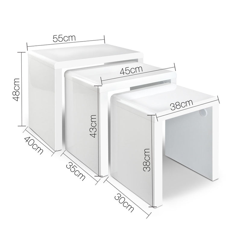 Artiss Set of 3 Nesting Tables - Sale Now