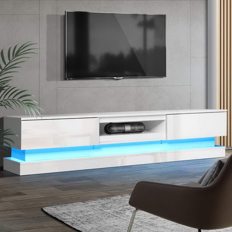Artiss TV Cabinet Entertainment Unit Stand Storage RGB LED 180cm Display Shlef - Sale Now