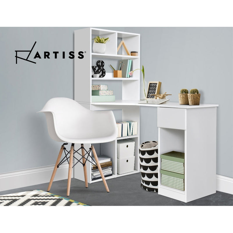 Artiss Office Computer Desk Student Study Table Home Workstation Corner Shelf - Sale Now