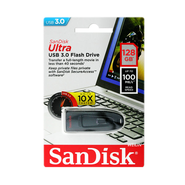 SanDisk Ultra CZ48 128G USB 3.0 Flash Drive (SDCZ48-128G) - Sale Now
