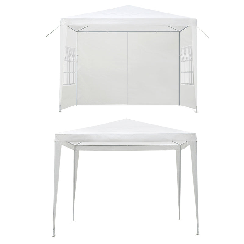 Instahut Gazebo 3x3m Outdoor Marquee Side Wall Party Wedding Tent Camping White 4 Panel - Sale Now