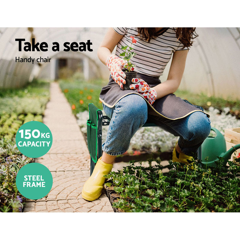 Gardeon Garden Kneeler Seat Outdoor Bench Knee Pad Foldable - Sale Now