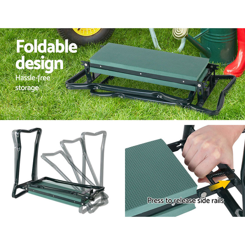 Gardeon Garden Kneeler Seat Outdoor Bench Knee Pad Foldable - Sale Now