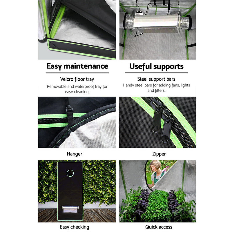 Greenfingers 1680D 1MX1MX2M Hydroponics Grow Tent Kits Hydroponic Grow System - Sale Now