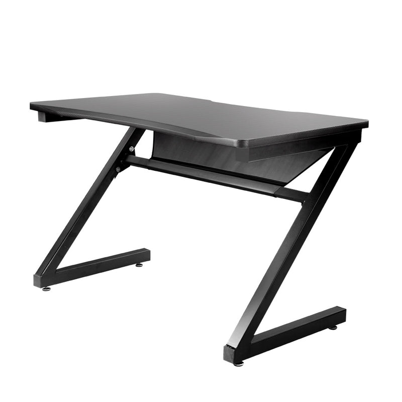 Artiss Gaming Desk Carbon Fiber Style Study Office Computer Laptop Racer Table - Sale Now
