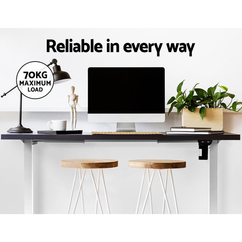 Motorised Adjustable Desk Frame White - Sale Now
