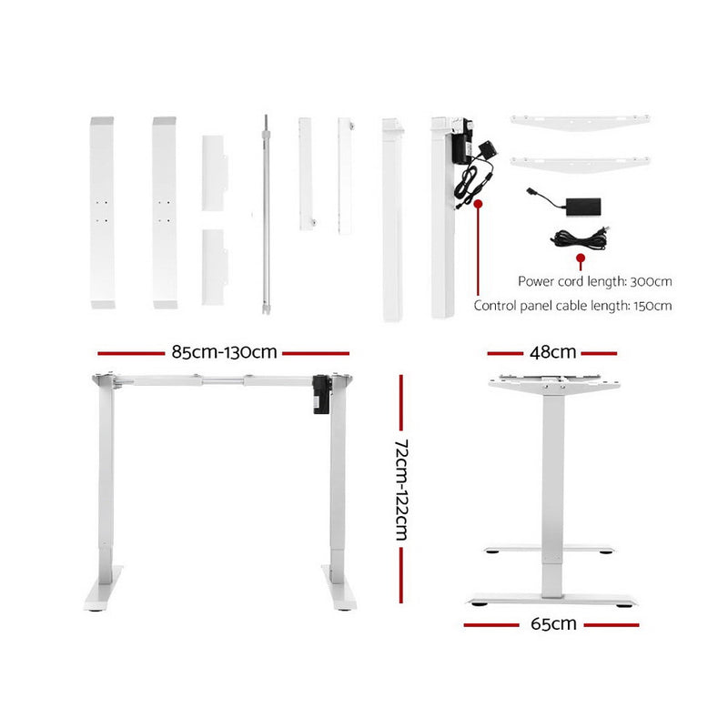 Artiss Standing Desk Motorised Electric Adjustable Sit Stand Table Riser Computer Laptop Stand 120cm - Sale Now