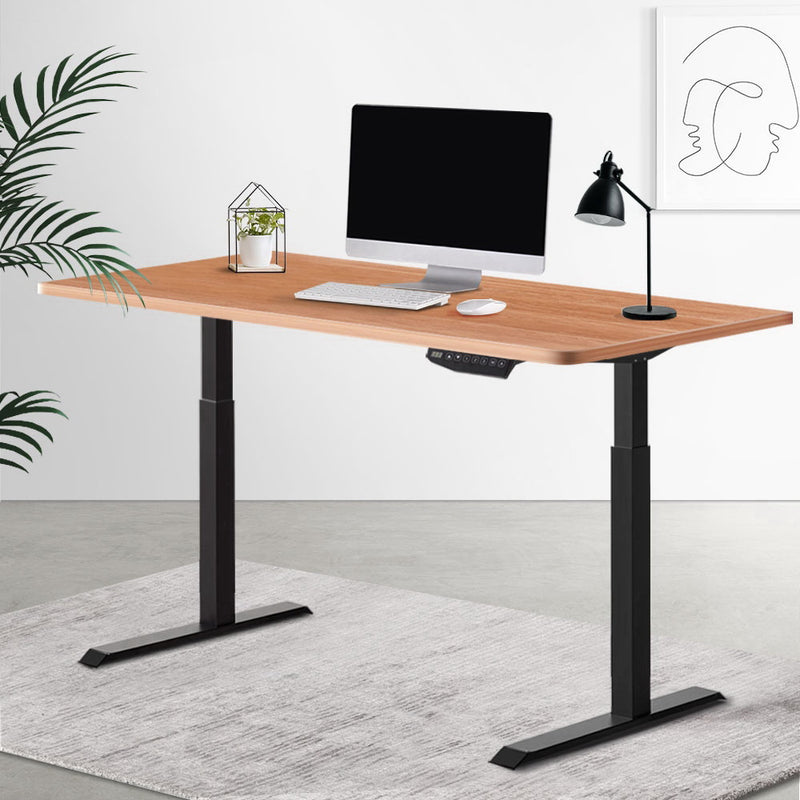 Artiss Standing Desk Motorised Sit Stand Table Height Adjustable Laptop Computer Desks Dual Motors 140cm - Sale Now