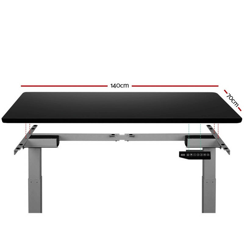 Artiss Standing Desk Motorised Sit Stand Table Riser Adjustable Computer Laptop Desks Dual Motors 140cm - Sale Now