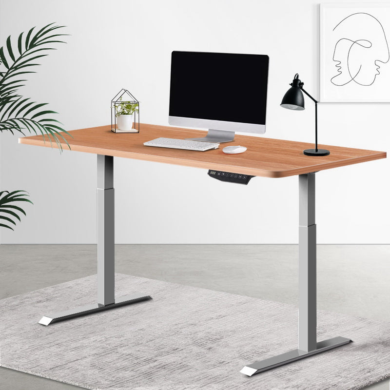 Artiss Standing Desk Motorised Electric Height Adjustable Laptop Computer Table 120cm Dual Motor - Sale Now