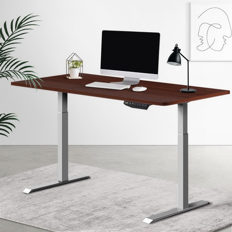 Artiss Standing Desk Sit Stand Laptop Computer Table Motorised Electric Dual Motors 140cm - Sale Now