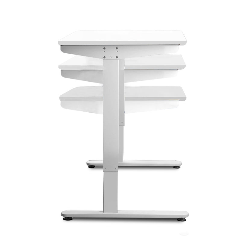 Motorised Height Adjustable Standing Desk - White - Sale Now