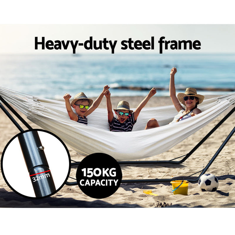 Gardeon Hammock Bed with Steel Frame Stand - Sale Now