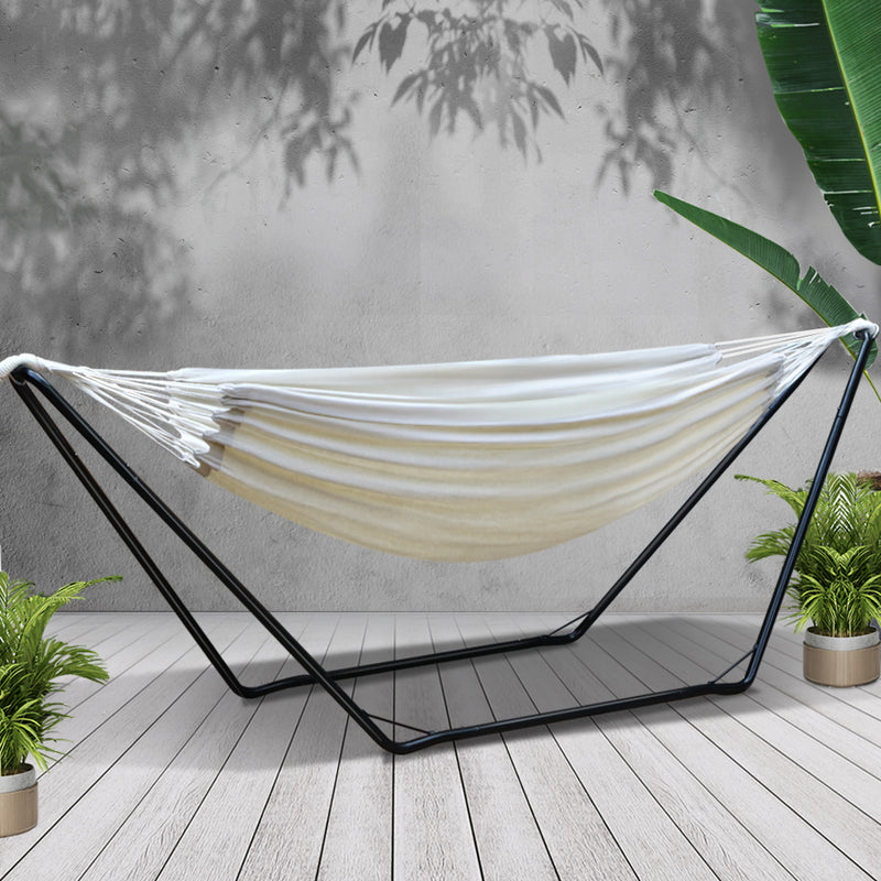 Gardeon Hammock Bed with Steel Frame Stand - Sale Now