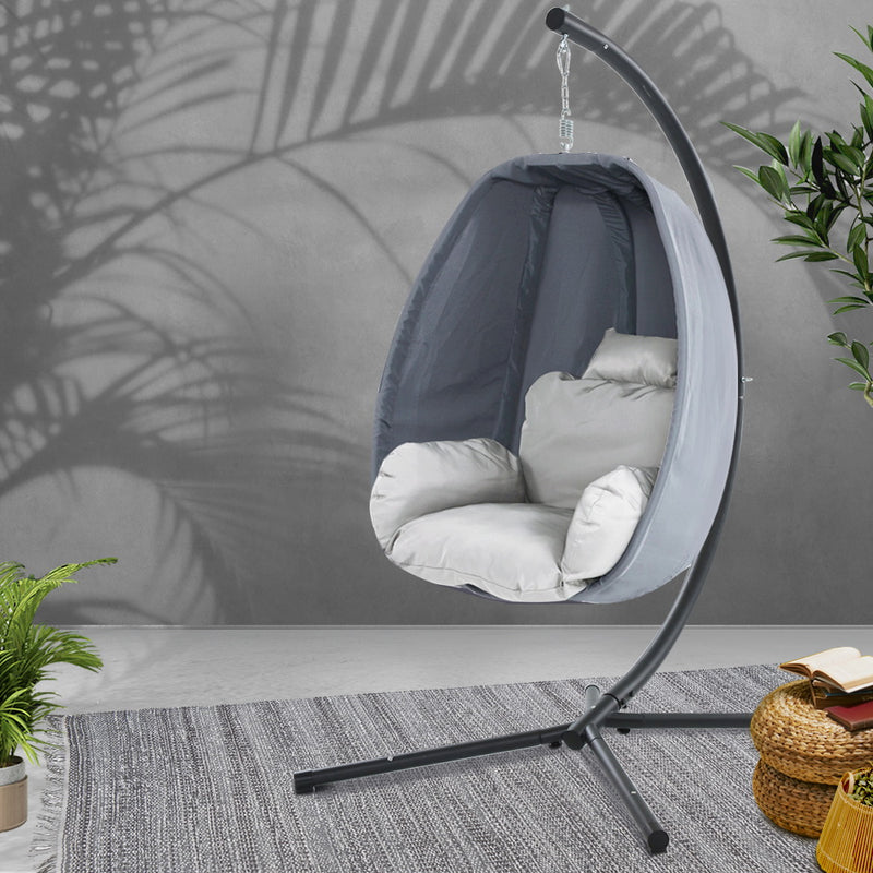 Gardeon Outdoor Furniture Egg Hammock Hanging Swing Chair Pod Lounge Chairs - Sale Now