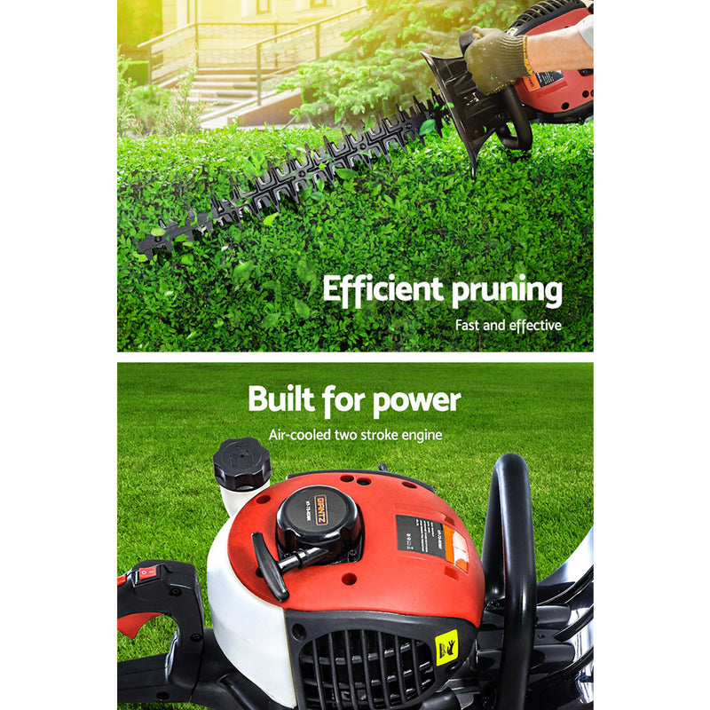 Giantz 26CC Petrol Hedge Trimmer Commercial Clipper Saw Blade Cordless Pruner - Sale Now