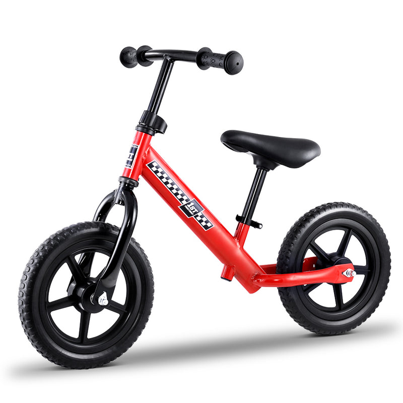 Kids Balance Bike Ride On Toys Push Bicycle Wheels Toddler Baby 12" Bikes Red