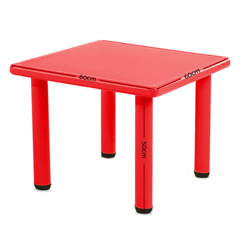 Keezi Kids Table Study Desk Children Furniture Plastic Red - Sale Now