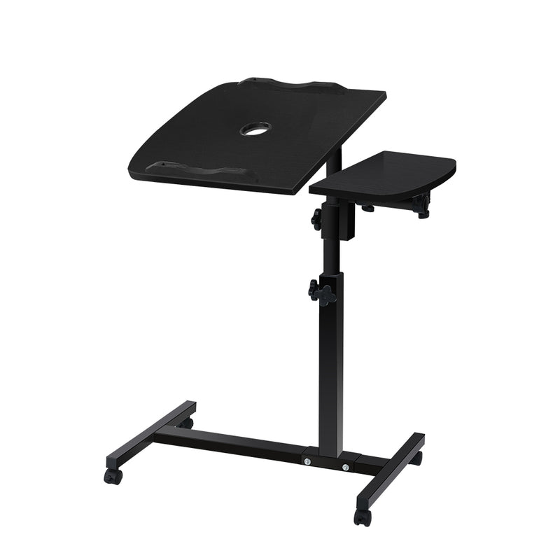 Adjustable Computer Stand with Cooler Fan - Black