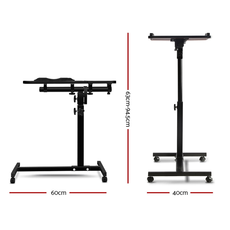Adjustable Computer Stand with Cooler Fan - Black - Sale Now