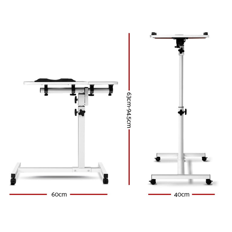 Adjustable Computer Stand with Cooler Fan - White - Sale Now