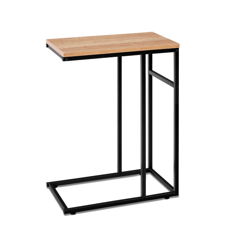 Artiss Coffee Side Table Laptop Desk Bedside Sofa End Tables Wooden Metal Frame - Sale Now