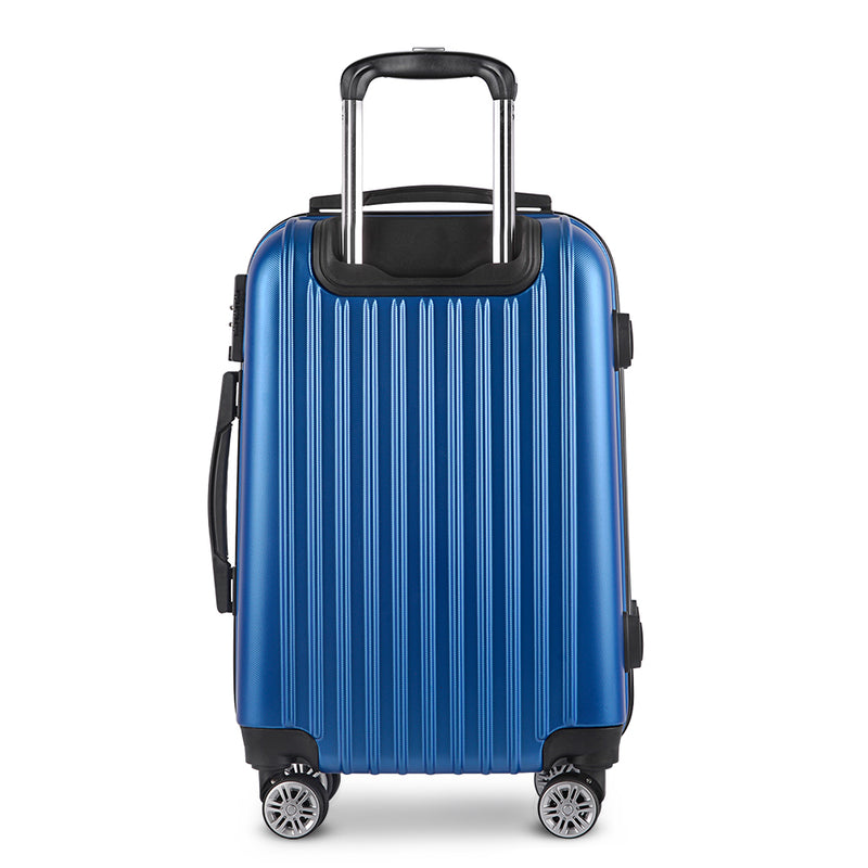 Wanderlite 20inch Lightweight Hard Suit Case Luggage Blue - Sale Now